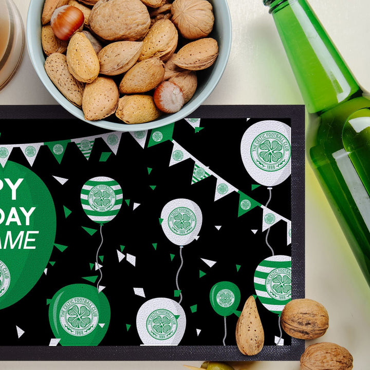 Celtic FC - Balloons Personalised Bar Runner - Officially Licenced