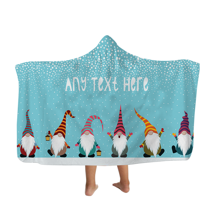 Scandi Gnomes - Hooded Blanket - Kids