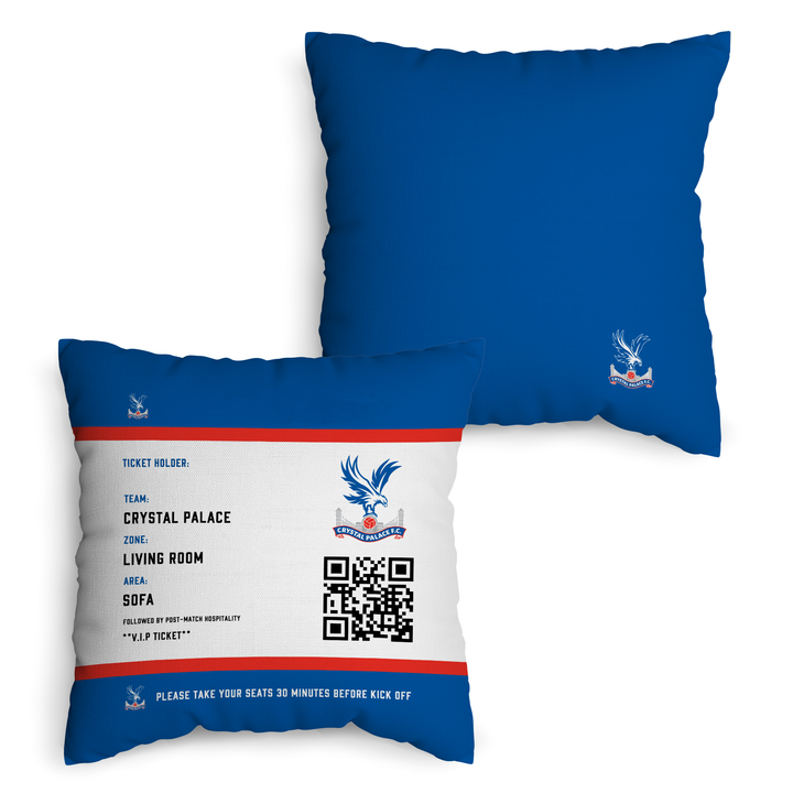 Crystal Palace FC - Football Ticket 45cm Cushion - Officially Licenced