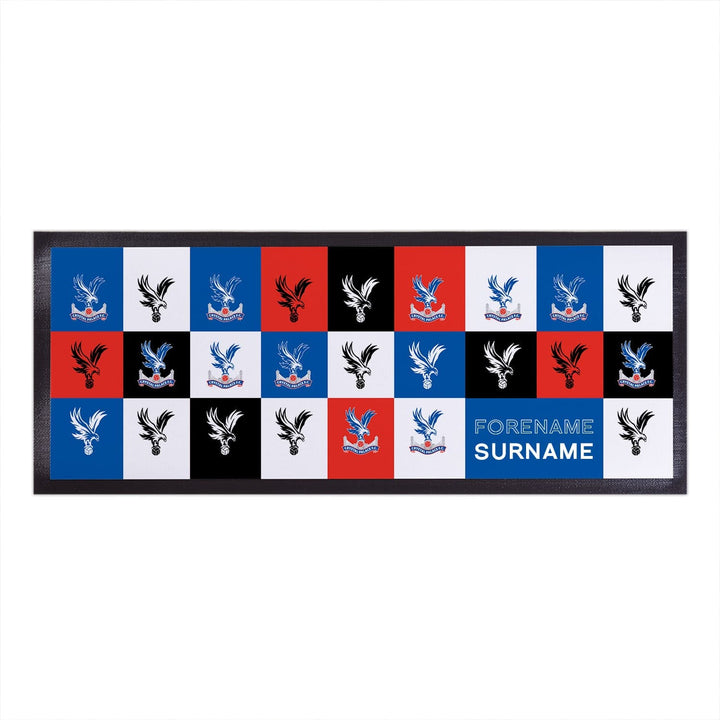 Crystal Palace FC - Chequered Personalised Bar Runner - Officially Licenced