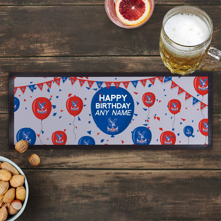 Crystal Palace FC - Balloons Personalised Bar Runner - Officially Licenced