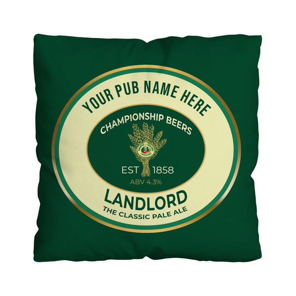 Beer Brand Inspired - Landlord - 45cm or 61cm Showerproof Outdoor Pub Cushion