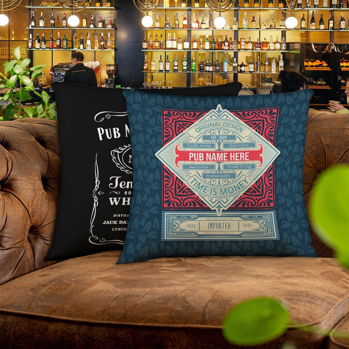 Time Is Money - 45cm or 61cm Showerproof Outdoor Pub Cushion