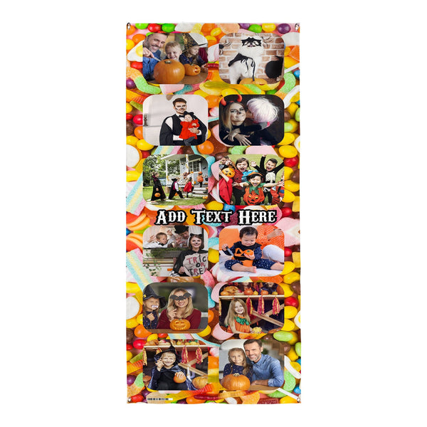 Personalised Text - Candy - Halloween 12 Photo Door Banner