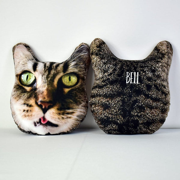 Mega Pet Face Cushion - Tabby Fur