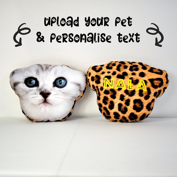 Pet Face Cushion - Leopard Print