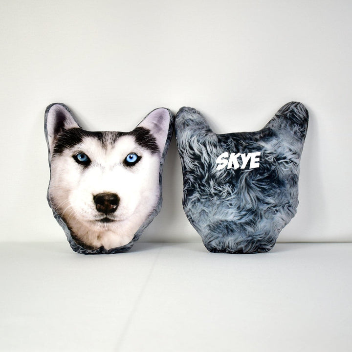 Mega Pet Face Cushion - Grey Fur