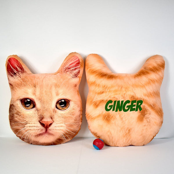 PET FACE CUSHION - GINGER FUR