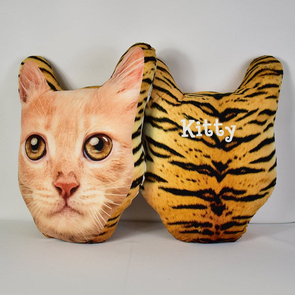 Mega Pet Face Cushion - Tiger Print