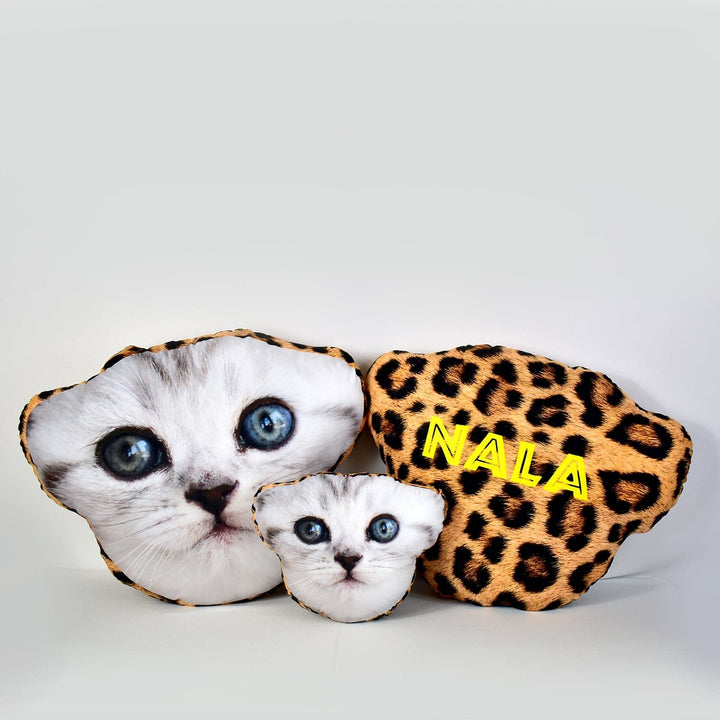 Pet Face Cushion - Leopard Print