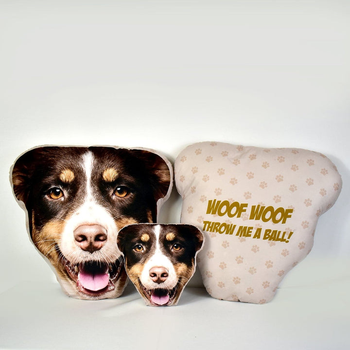 Pet Face Cushion - Paw Prints