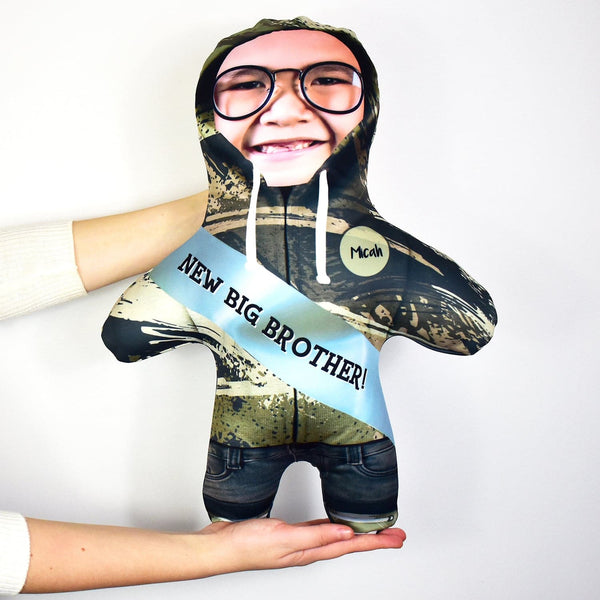 New Big Brother Textured Hoodie - Personalised Mini Me Doll