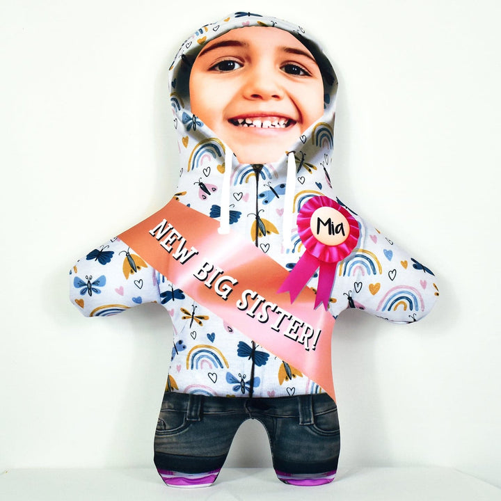 New Big Sister Butterfly Hoodie - Personalised Mini Me Doll