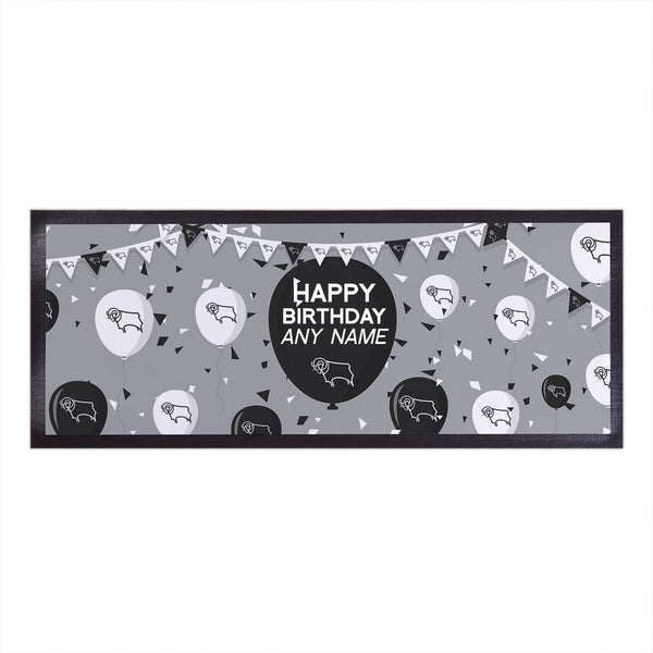 Derby County - Balloons Personalised Bar Runner - Officially Licenced