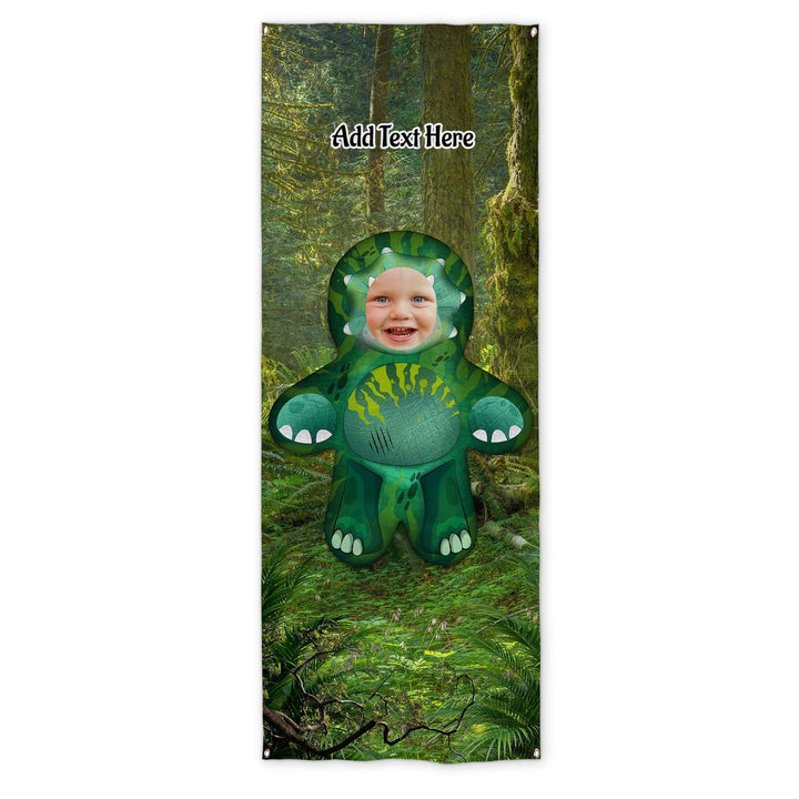 Add Personalised Text - Dinosaur - Mini Me World - Door Banner