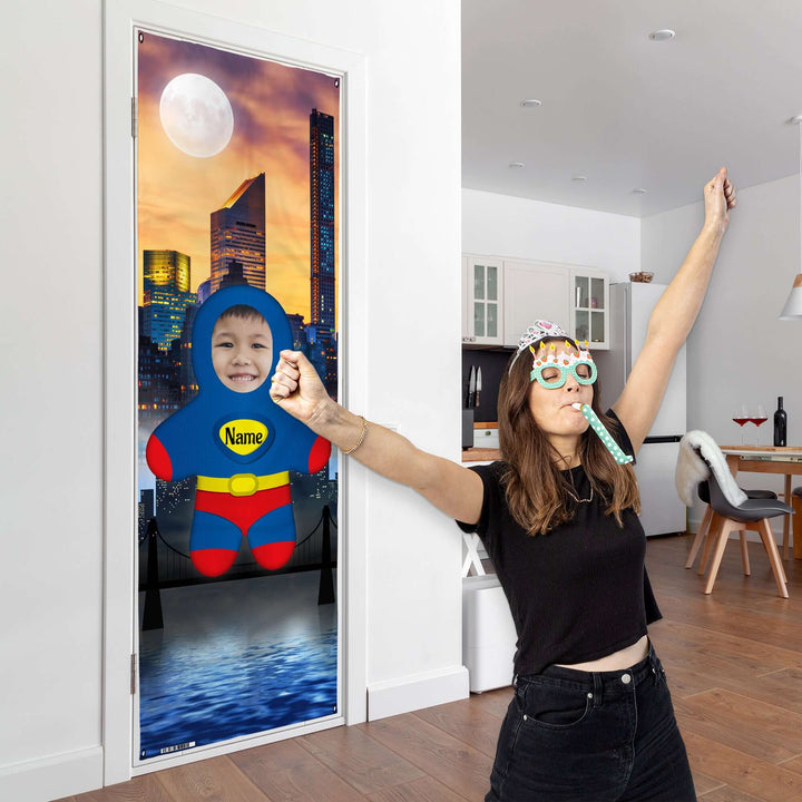 Add Personalised Text - Superman - Mini Me World - Door Banner