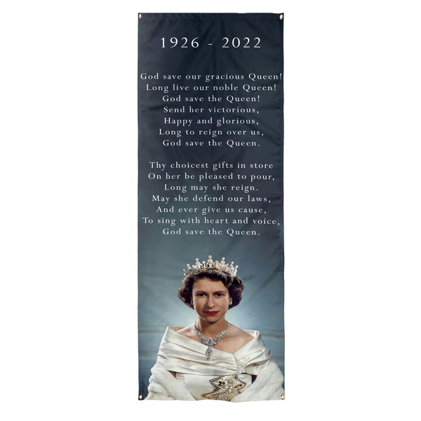 Queens Commemorative National Anthem - Door Banner