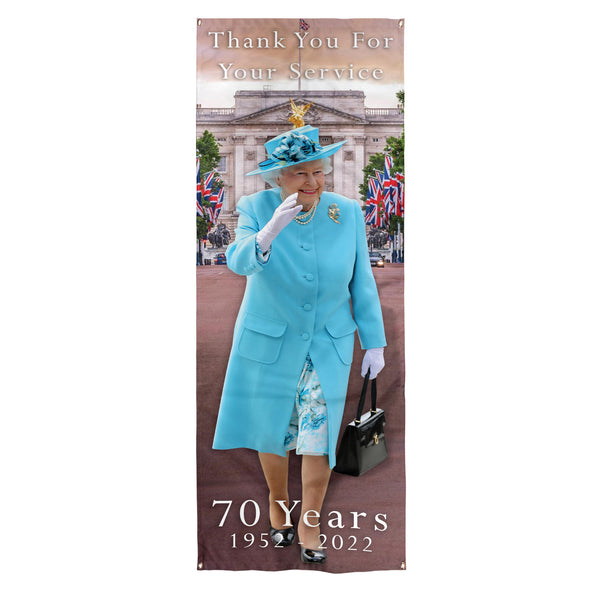 Queens Commemorative Queen Waving - Door Banner