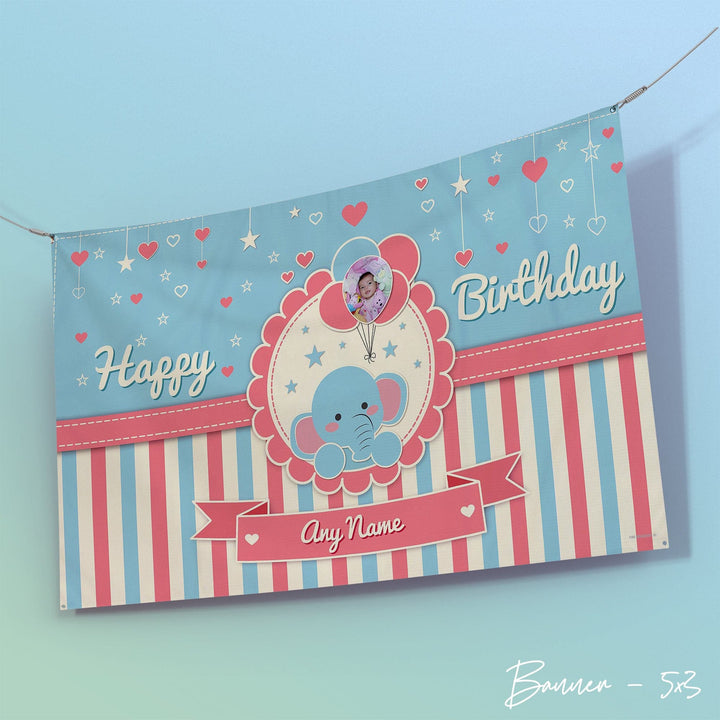 Happy Birthday Kids Fabric Banner