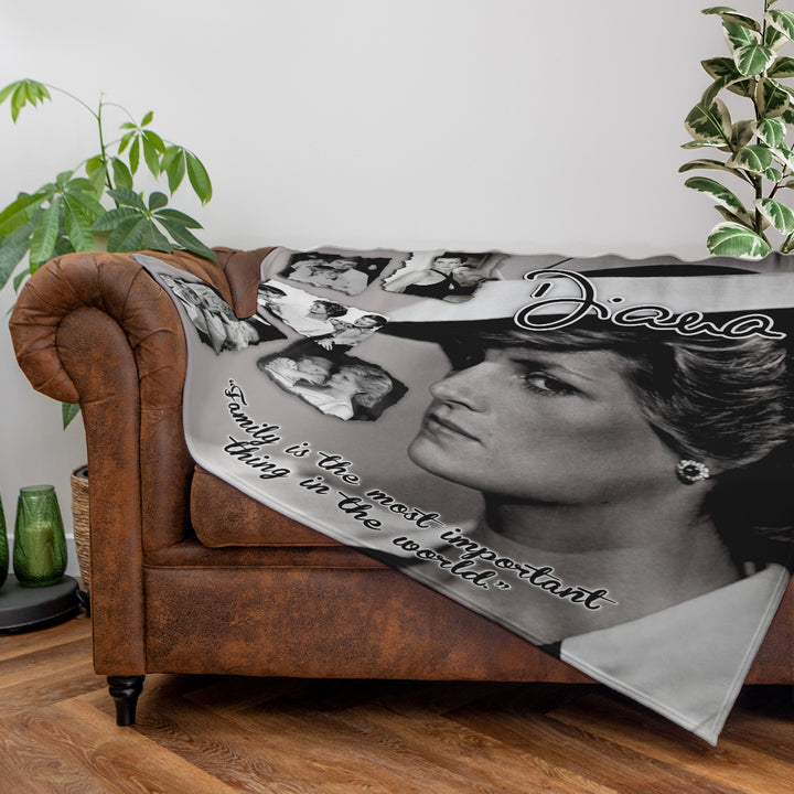 Princess Diana - Family - 150 x 150cm Fleece Blanket