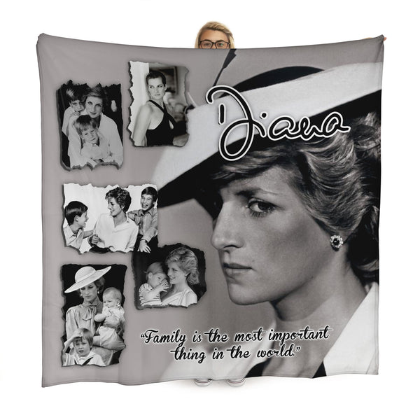 Princess Diana - Family - 150 x 150cm Fleece Blanket