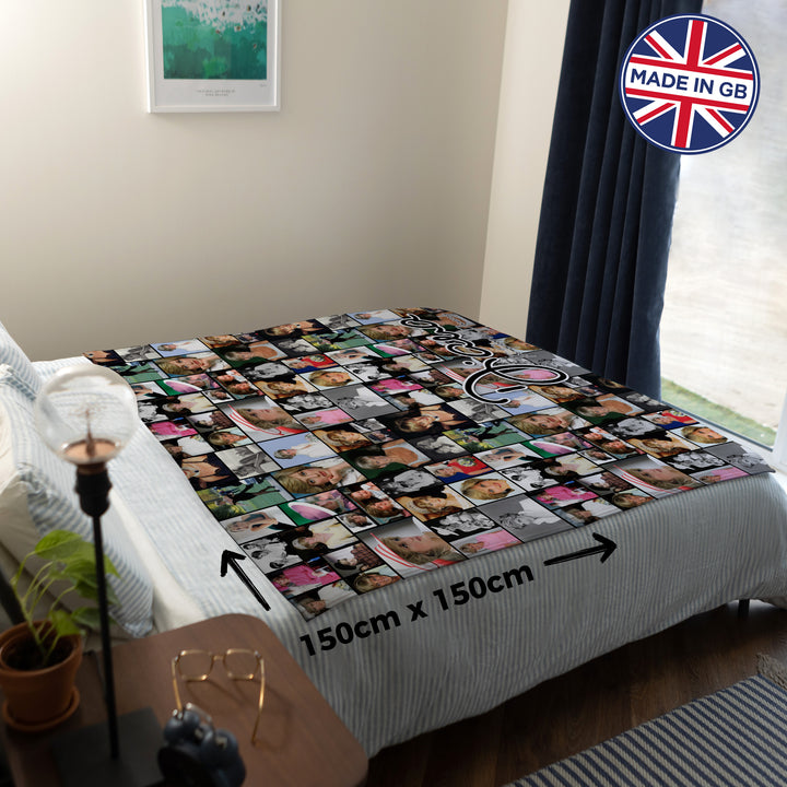 Princess Diana - Collage - 150 x 150cm Fleece Blanket