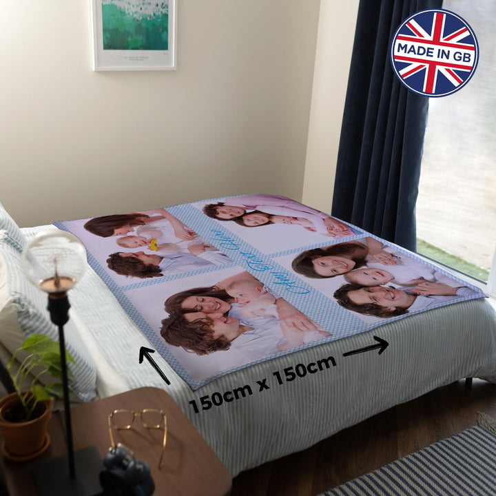 Custom photo blanket