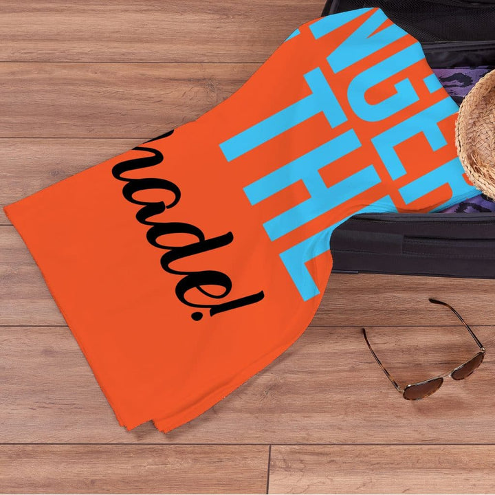 Personalised Beach Towel - Keep the Ginger in the Shade