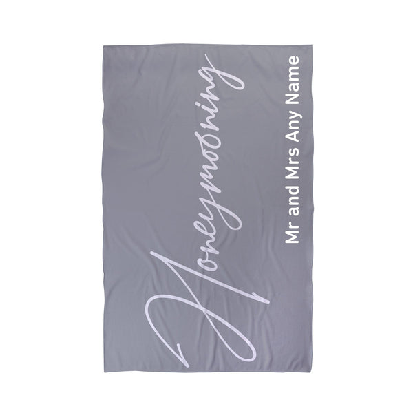 Personalised Honeymoon Beach Towel