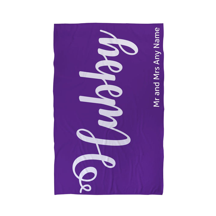 Personalised Mr and Mrs Beach Towel