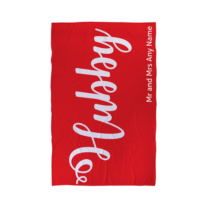 Personalised Mr and Mrs Beach Towel