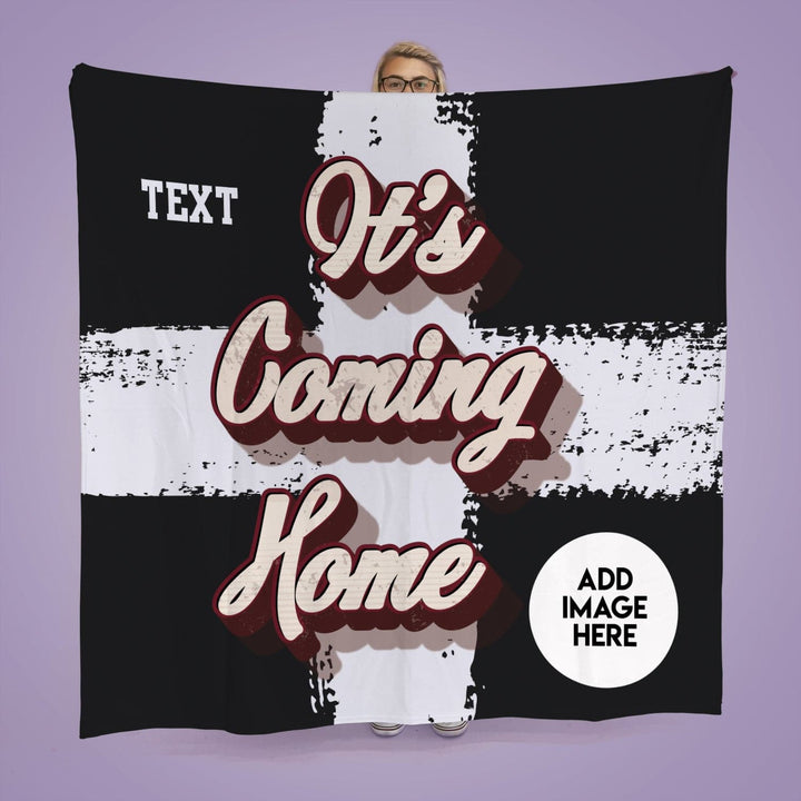 Personalised England - It's Coming Home - Fleece Blanket