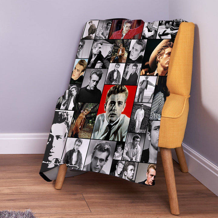 Personalised Fleece Blanket Throw | James Dean Bedding