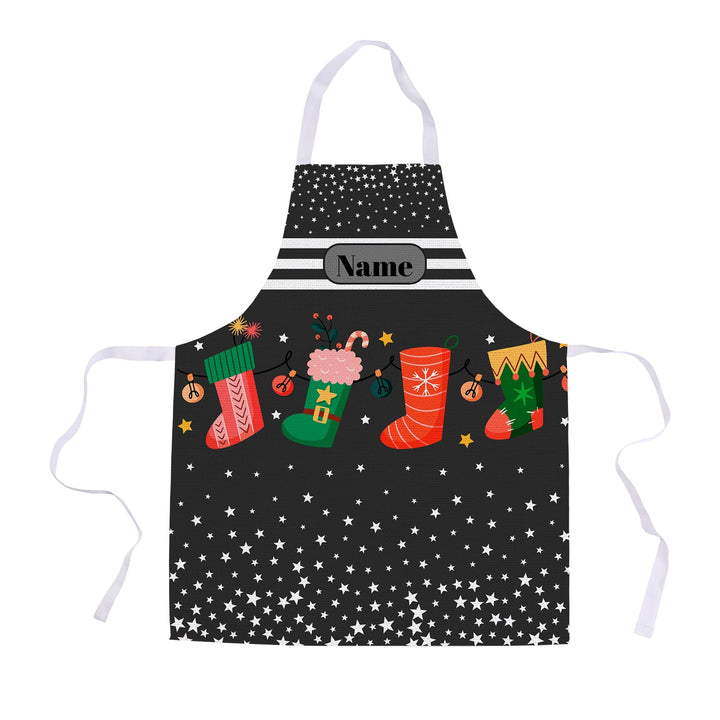 Personalised Apron - Star Stockings - Kids