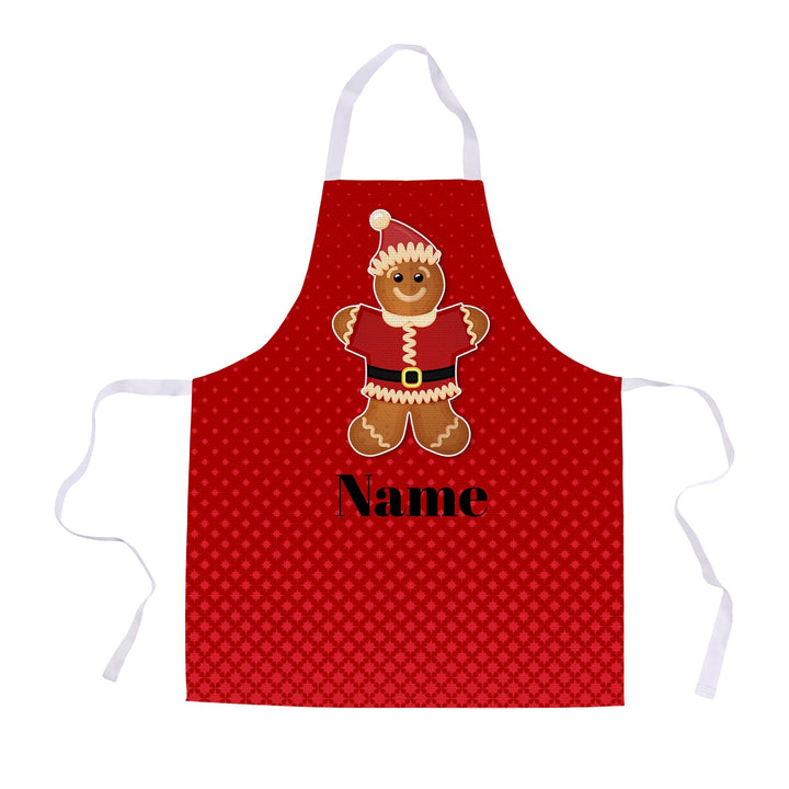 Personalised Apron - Gingerbread Man - Kids