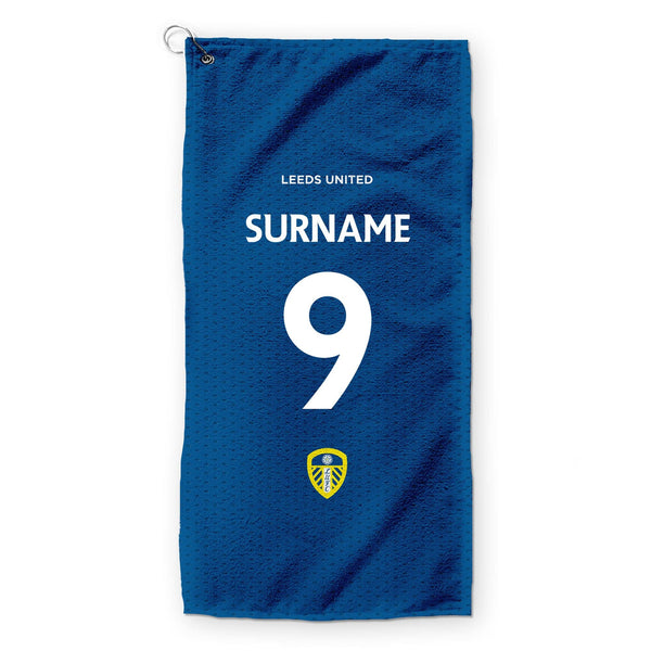 Leeds United FC - Name and Number Golf Towel - Officially Licenced