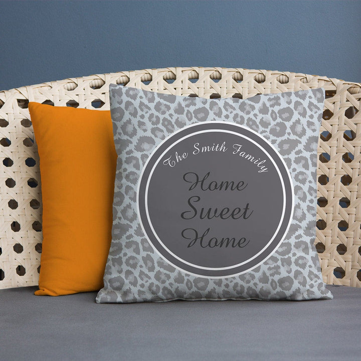 Grey Leopard Spot - Showerproof Garden Cushion