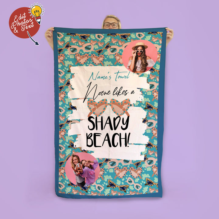 Shady Beach - Repeat - Beach Towel