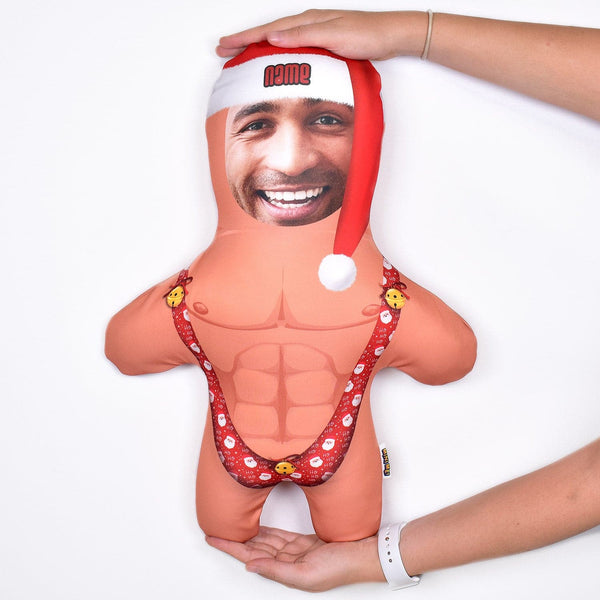 Christmas Mankini - Two Variants - Personalised Mini Me Doll