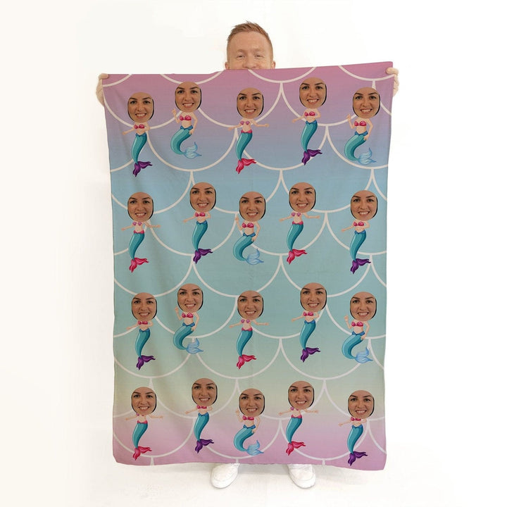 Mermaid - Face Character Beach Towel