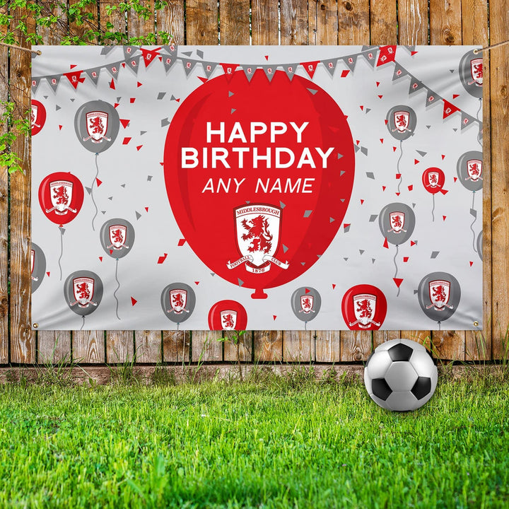 Custom Balloons Happy Birthday Fabric Banner MFC