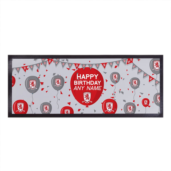 Middlesbrough FC - Balloons Personalised Bar Runner - Officially Licenced