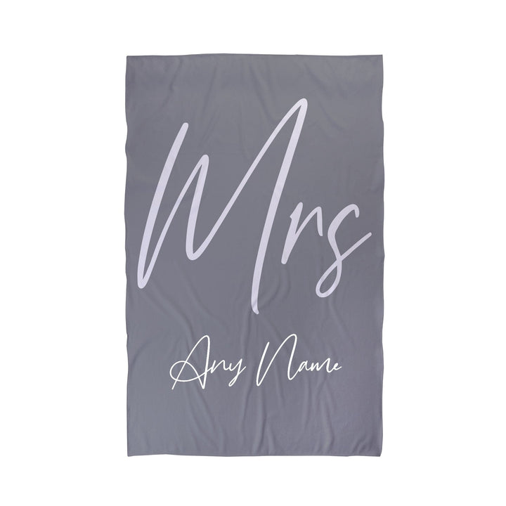 Personalised Mr and Mrs Beach Towel