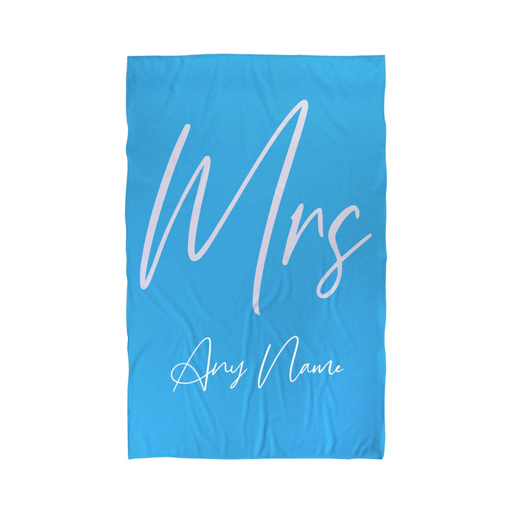 Personalised Mr and Mrs Beach Towel