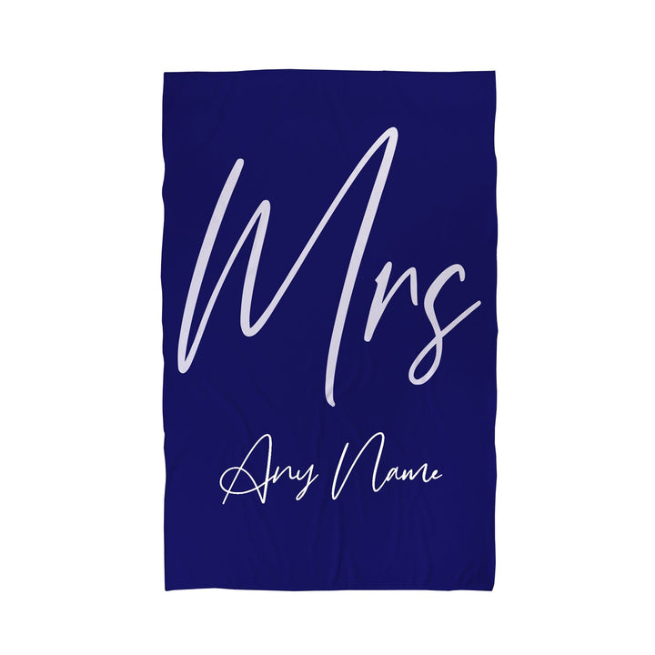 Personalised Mr and Mrs Beach Towel