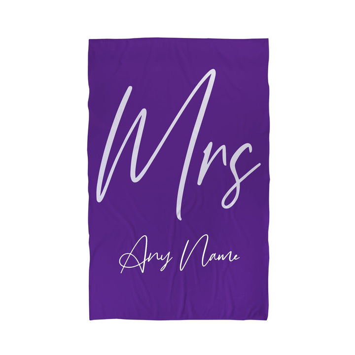 Personalised Mr and Mrs Beach Towel