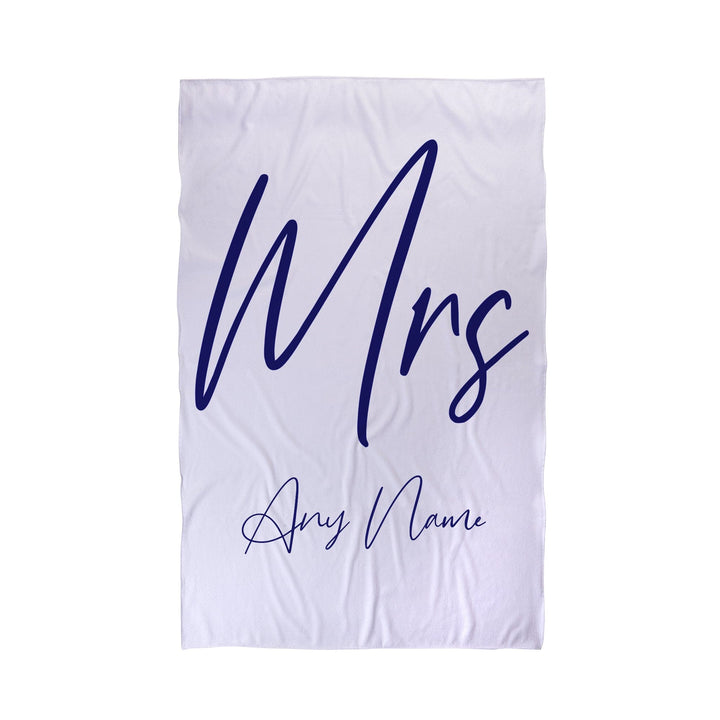 Personalised Mr and Mrs Beach Towel