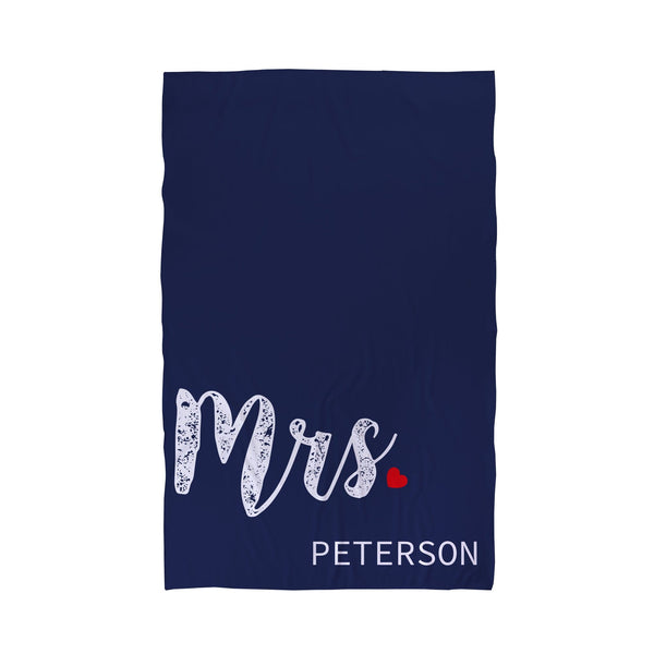 Mrs Personalised Beach Towel