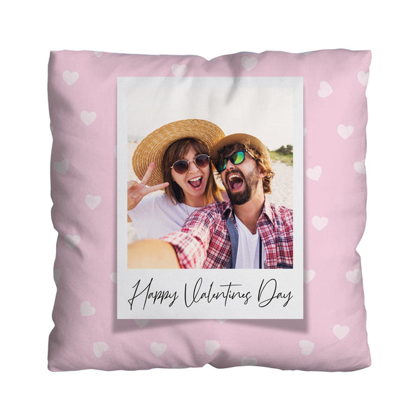 Pink Heart Polaroid - 1 Photo - 45cm Cushion