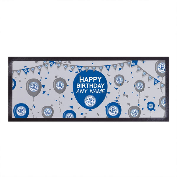 Queens Park Rangers FC - Balloons Personalised Bar Runner - Officially Licenced